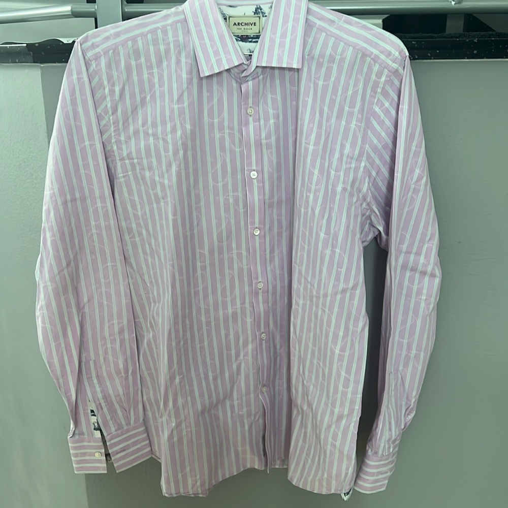 Ted Baker Archive cotton shirt size 17 NWOT